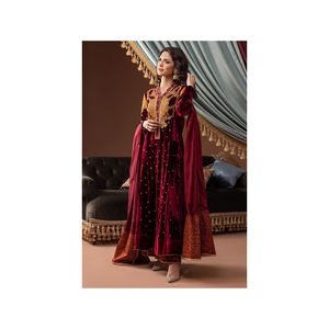Premium Quality Women's Fancy Dresses Heavy Wedding Wear Suits Stitched Pakistani Ethnic Fancy Suits Silk Linen Polyester - Product Image 6