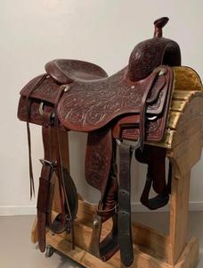 Venta al por mayor de sillines occidentales flexibles duraderos con asiento profundo de material fuerte para montar a caballo rendimiento de senderos de larga distancia - Product Image 3