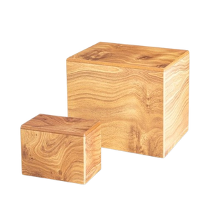 Urna de madera de acacia de alta calidad Aspecto de madera clásico para cenizas humanas y mascotas Ataúd conmemorativo al por mayor Hecho en Vietnam - Product Image 1