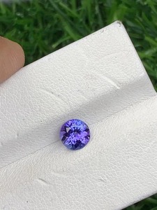 AA+ Tanzanite bleue, taille brillant, pierre précieuse naturelle à facettes, qualité de couleur éblouissante, traitée par cirage/huilage, 1-2.5 - Product Image 4