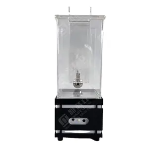 Custom Clear Square Clear Led Light Acrylic Beverage Dispenser Modern Acrylic Drink Dispenser