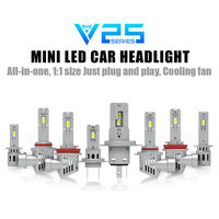 Vente en gros de phares LED automobiles H4 H7 H11, haute puissance 100W, Canbus 10000LM 12V, H1 H3 H8 9005 9006, remplacement de lampes halogènes