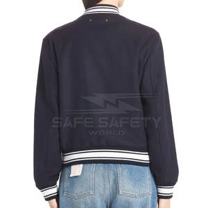 Femmes Nouveau Design Varsity Vestes Élégant Mode Toile Letterman Baseball Sport Veste Respirant Vêtements - Product Image 2