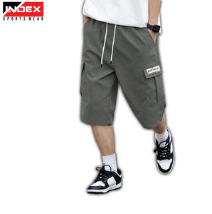 Vente en gros de shorts de plage décontractés pour hommes 100% coton couleur personnalisée taille élastique séchage rapide solide imprimé numérique de haute qualité - Product Image 1