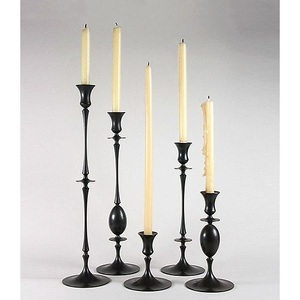 Bougeoir en métal finition antique bougeoir pour éclairage et décoration de la maison ensemble bougeoir décoratif élégant - Product Image 4