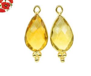 จี้เงินแท้ 925 รูปทรงลูกแพร์ขนาด 8x12 มม. ประดับด้วยเทอร์ควอยซ์อบสี พร้อมตัวเชื่อมแบบบาหลี สำหรับผู้หญิง - ราคาขายส่ง - Product Image 2