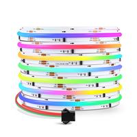 Bande LED COB Dream Color 12V/24V 1m Haute Luminosité Étanche 16 Millions de Couleurs 60Hz WS2811 24 bits Contrôle à Distance Wi-Fi/App