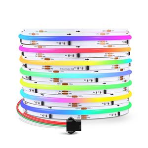 Bande LED COB Dream Color 12V/24V 1m Haute Luminosité Étanche 16 Millions de Couleurs DC 12-24V 60Hz WS2811 24Bit - Product Image 1