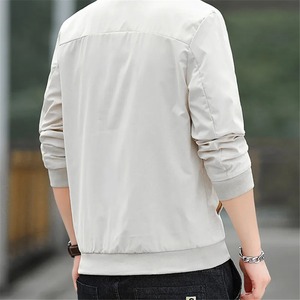 New Autumn Bomber Baseball <b>Jacket</b> <b>Men</b> Fashion <b>Slim</b> <b>Fit</b> Coat Streetwear Solid Color Male Outwear Zipper Fashionable Bomber <b>Jacket</b> - Product Image 4
