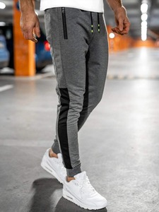 Pantalones para correr de lana de alta calidad para hombre, pantalones de chándal sólidos informales de otoño, pantalones de chándal de calle alta, pantalones al por mayor - Product Image 4