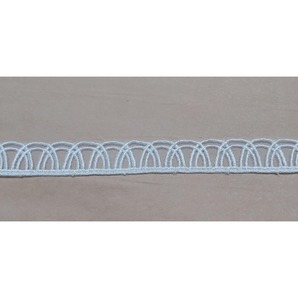 Fournisseur direct d'usine, dentelle en organza de nylon blanc extensible écologique pour robes de mariée, vêtements, artisanat, disponible au meilleur prix - Product Image 1