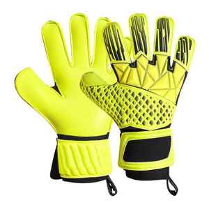 High Quality Leather Goalkeeper <b>Gloves</b> for Youth and Adults Wear-Resistant and Non-Slip for Outdoor Competition and Training - Product Image 1