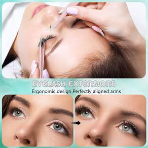 5 pinces à épiler en acier inoxydable pour extensions de cils, pointues, pour volume - Product Image 5