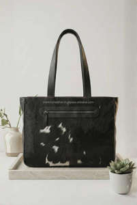 กระเป๋าถือหนังแท้ขนสัตว์สำหรับผู้หญิง รุ่นหรูหรา สำหรับฤดูร้อน แบบเปิดได้อเนกประสงค์ สะพายไหล่หรือถือได้ ปรับแต่งได้ รุ่น LHTB-0015 - Product Image 6