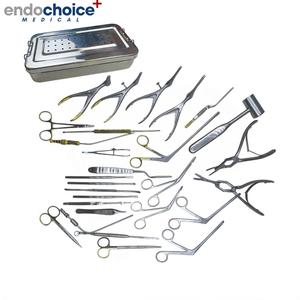 Ensemble d'instruments de septoplastie de haute qualité Endochoice Medical 33 pièces avec cassette de stérilisation Instruments ORL de qualité supérieure - Product Image 1