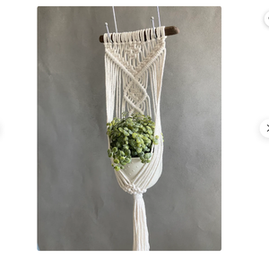 Macrame Plant Hanger Pattern Customized Macrame Plant Hanger for <b>Wall</b> and Window Decoration - Product Image 1