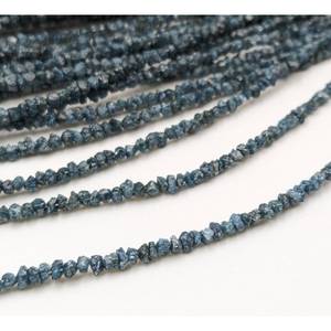 Perles de diamant brut bleu naturel de haute qualité 100% naturel, clarté VS2, forme carrée, pépites non taillées, 2-3 mm - Product Image 4