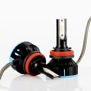 หลอดไฟหน้า LED อัตโนมัติ S6 CSP 28W 6000-6500K สีขาวขนาดเล็ก H1/H3/H4/H7/H8 H9 H11 H16J/9005/9006/9012 PA Hyuga IP65 - Product Image 2