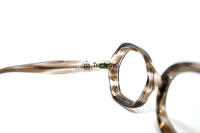 Lunettes de lecture en corne de buffle écologiques élégantes faites à la main motif rayé âge jeunesse pour étudiants professionnels Tradebyd