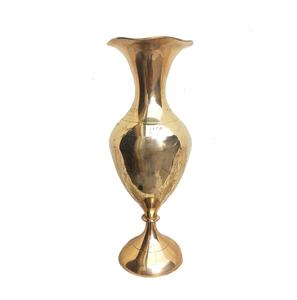 Pot de fleurs décoratif en laiton pour la salle de puja, cadeau de mariage, vase 18 CM 1 pièce - Product Image 1