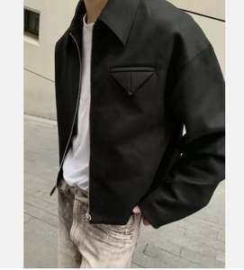 Vestes universitaires pour hommes Vente en gros d'hiver élégantes Fabricants personnalisés Coton Travail Tissus décontractés grande taille - Product Image 5