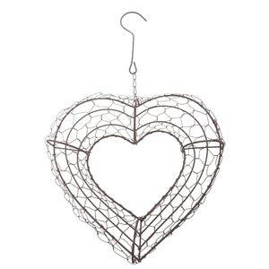 กระถางต้นไม้เหล็กรูปหัวใจแบบย้อนยุคสำหรับแขวนผนังบ้านและสวนอุปกรณ์เสริมตะเกียงน้ำมันหรูหรา - Product Image 1