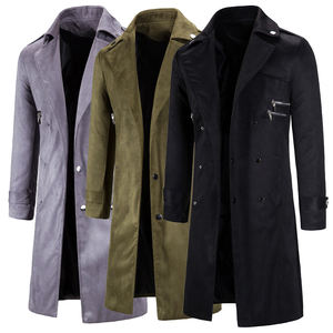 Gabardina Ligera para Hombre, Chaqueta Larga de Primavera y Otoño, Proveedor Mayorista - Product Image 2