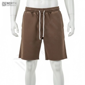 กางเกงขาสั้นซักได้สำหรับผู้ชายกางเกงขาสั้นผ้าแคนวาสแบบผูกเชือกแห้งเร็วพิมพ์โลโก้ได้ตามต้องการ - Product Image 1