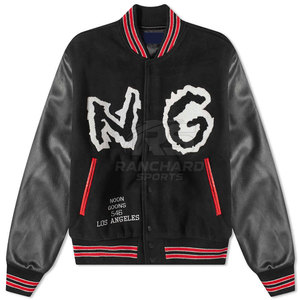 Chaqueta Universitaria Personalizada de Venta Directa de Fábrica, Diseño Personalizado para Hombre, Estilo Auténtico de Campus - Product Image 4