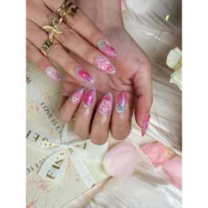 Uñas Postizas Color Rosa Luminoso - Product Image 2