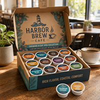 Boîte en carton AT PACK pour capsules de café Kcup, emballage cadeau pour capsules de café, emballage de vente au détail pour les marques de café
