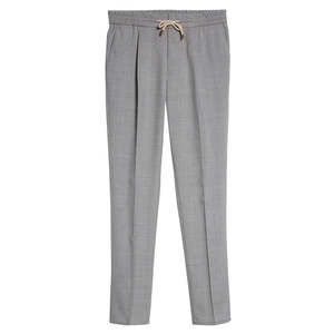 Pantalon homme décontracté en toile, taille haute, multi-poches, imperméable, respirant, coupe droite, rayé - Product Image 4