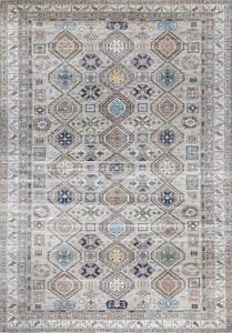 พรมทอผ้าตุรกี Adiva ผลิตด้วยเครื่องจักร ขนาด 31 นิ้ว ขายส่งสำหรับส่งออกจากเมืองกาเซียเตป เทคนิคการทอแบบแจ็คการ์ด ลายเรขาคณิต สำหรับตกแต่งบ้าน ซักได้ ด้านหลังทำจากผ้าฝ้าย - Product Image 2