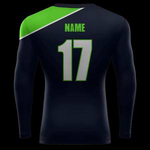 2025 venta al por mayor hombres de alta calidad de manga larga Rash Guard logotipo personalizado No-Gi Grappling MMA BJJ ropa deportiva de secado rápido transpirable - Product Image 2