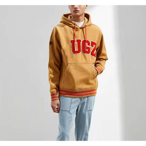 Sudadera con Capucha para Hombre, Mezcla de Algodón, Bordado Chenille, Diseño con Parches Personalizados, Corte Regular, Precio al por Mayor, Temporada de Invierno - Product Image 4