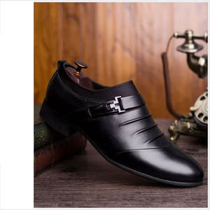 2024 New Formal Leather <b>Shoes</b> Flat Non-slip <b>Men's</b> Business Casual <b>Shoe</b> Large Size British Style Youth Wedding <b>Shoes</b> <b>Men</b> Made pa - Product Image 5
