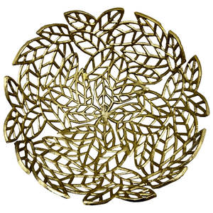 Cuencos de Metal Hechos a Mano de Alta Calidad Chapados en Oro, Diseños Modernos y Elegantes, Estilo Americano, Diseño de Hojas de Lujo para Fiestas - Product Image 5