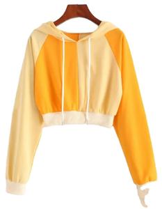 Top corto con capucha de la mejor calidad para mujer, Sudadera con capucha informal personalizada de algodón polar y motorista, Top corto para mujer, Sudadera con capucha para mujer 2026 - Product Image 2