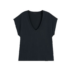Camiseta Térmica de Manga Corta con Cuello Redondo, Estilo Urbano, Ecológica, Transpirable, para Mujer, Hecha de Felpa - Product Image 1