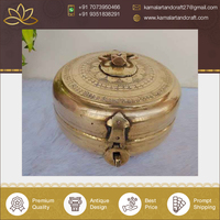 Nouvel Arrivage – Boîte à Chappati en Laiton Doré de Qualité Supérieure, Faite à la Main, Design Traditionnel, Qualité Luxe, Vente Chaude pour la Maison