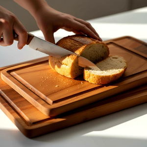 Tabla de Cortar de Madera Maciza Natural, Tabla de Cortar de Cocina de Primera Calidad para Carne, Verduras y Frutas a los Precios Más Bajos - Product Image 1