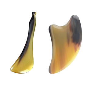 Cuerno de búfalo más vendido, masaje Gua Sha, tabla de Gua Sha, terapia de raspado, raspado de cuerno de cera de abejas Natural - Product Image 1