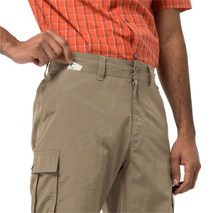 Pantalones cortos transpirables de playa lisos con cintura elástica para hombre, pantalones cortos de pesca para hombre, pantalones cortos informales para hombre - Product Image 5