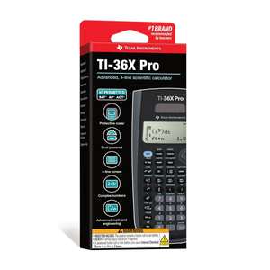 Calculadora Científica Texas Instruments TI-36X Pro, Plástico, Digital, Doble Alimentación, Negra, 1 Año de Garantía - Product Image 1