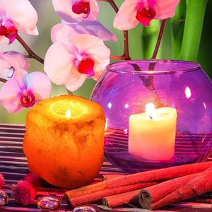 En gros 100% Fait À La Main Couleur Naturelle Himalaya Rock Sel Lampe Bougeoirs Taille Personnalisée Real Touch Naturel Artisanat Pakistan - Product Image 6