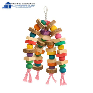 Best-seller Jouets en bois de haute qualité pour oiseaux Jouet perroquet fabriqué au Vietnam - Product Image 2