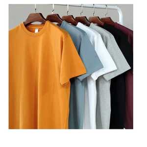 Camiseta de Punto de Manga Corta, Corte Ajustado, de Alta Calidad, con Logotipo Personalizado, Hombros Caídos, Spandex/Algodón, Hecha en India - Product Image 3