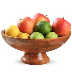 Ventes directes d'usine Bol en bois rond en bois de mangue de bonne qualité Vaisselle Bol alimentaire de grande taille de fournisseurs indiens. - Product Image 6