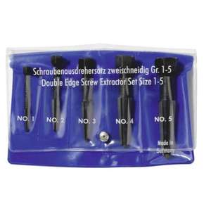 Juego de 5 extractores de tornillos de doble filo Knipex para tornillos M5-M20, extractor de pernos en estuche de plástico - Product Image 1