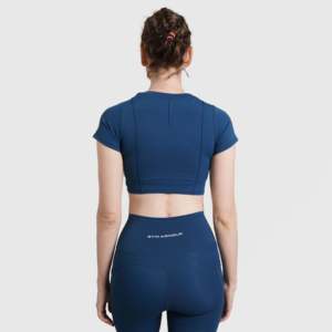 Align Fitness Crop <b>Top</b> in Teal - Product Image 2